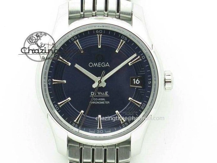 0517 Trendsetting Speedmaster ’57 SS Chrono AXF Best Edition RG Bezel Black Dial on Black Leather Strap A 8283